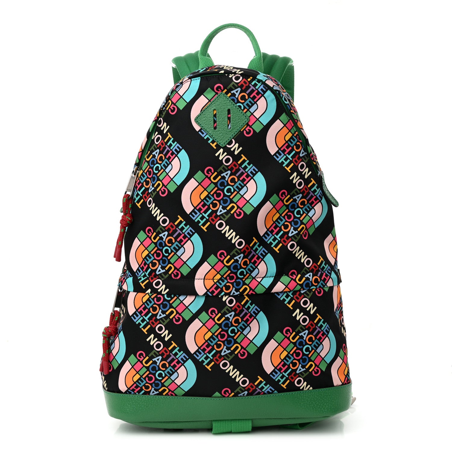 Gucci X THE NORTH FACE Econyl Nylon Medium Backpack Black Multicolor 1 of 15