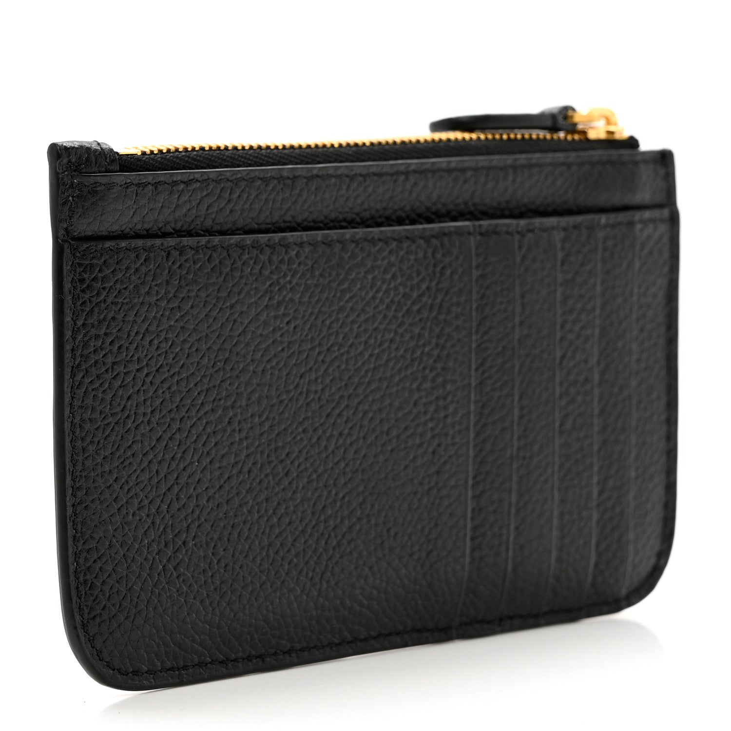 Balenciaga Grained Calfskin Logo Large Cash Long Coin Card Holder Black White 2 of 5