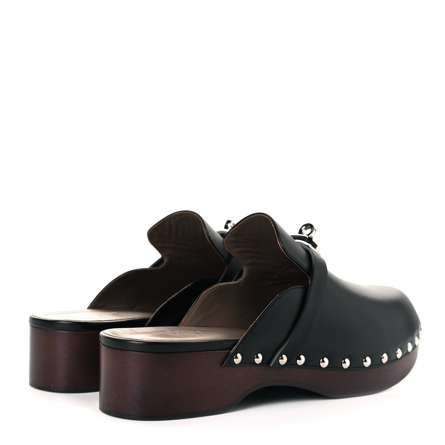 Calfskin Carlotta Mules 39 Black