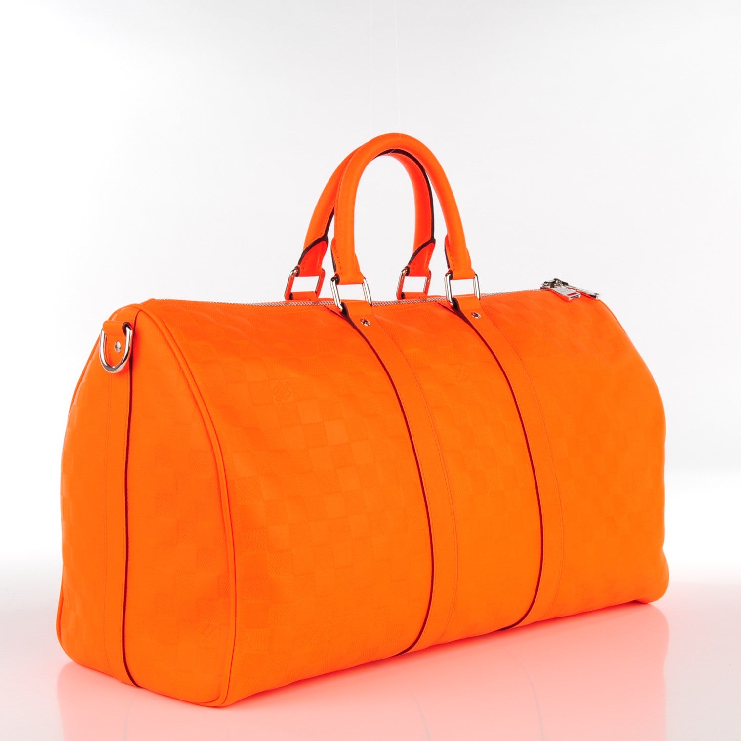 Louis Vuitton Damier Infini Keepall Bandouliere 45 Orange 3 of 10