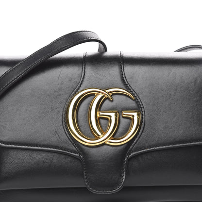 Gucci Vitello Palmellato Lux Small Arli Flap Shoulder Bag Black 12 of 12
