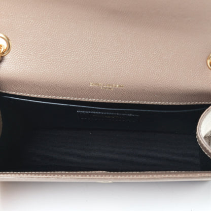 Saint Laurent Grain De Poudre Small Monogram Kate Satchel Nude Powder 4 of 4