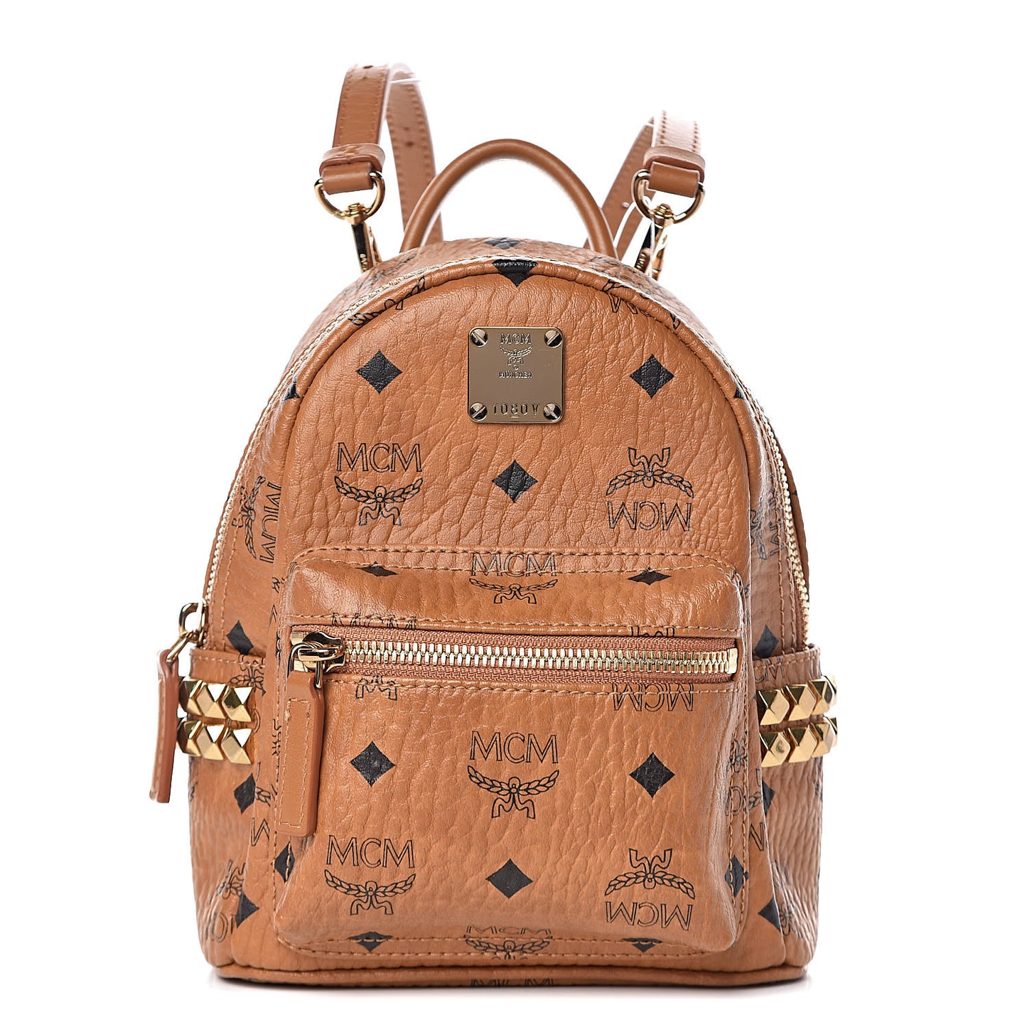 Visetos Side Stud X-Mini Stark Backpack Cognac