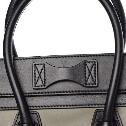Celine Satin Calfskin Suede Micro Tri-Color Luggage Almond 11 of 13
