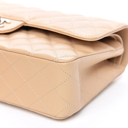 Chanel Caviar Quilted Medium Double Flap Beige 10 of 11