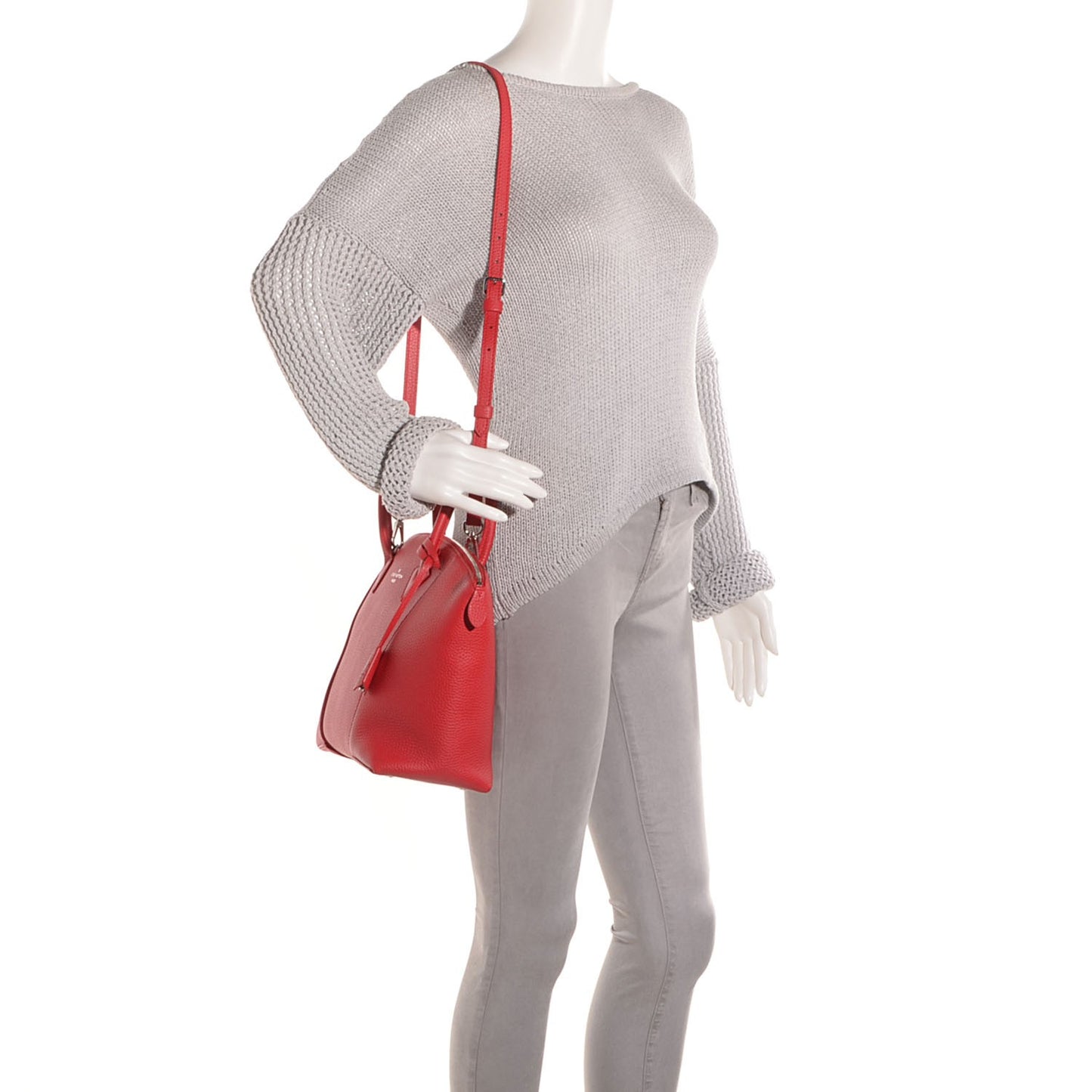 Cuir Taurillon Soft Lockit PM Rubis