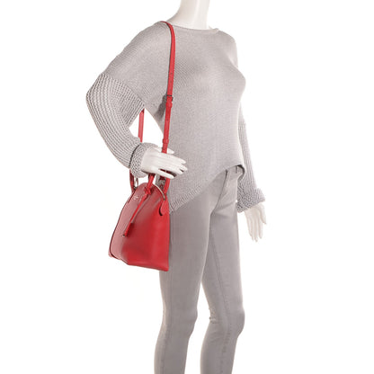 Louis Vuitton Cuir Taurillon Soft Lockit PM Rubis 2 of 7