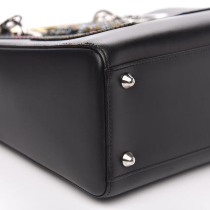 Christian Dior Smooth Calfskin Large Lucky Badges Lady Dior Black 8 of 13