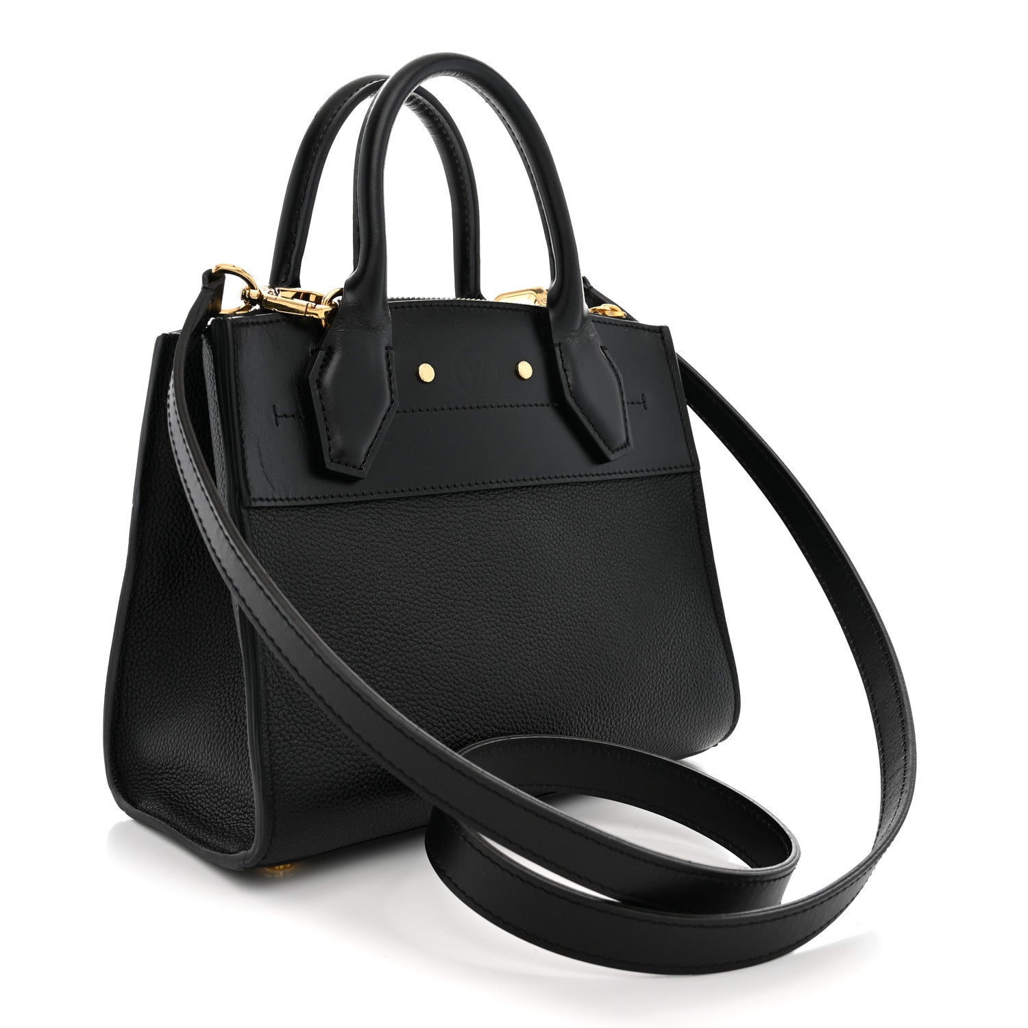 Louis Vuitton Calfskin City Steamer Mini Black 2 of 10