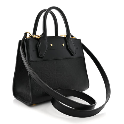 Louis Vuitton Calfskin City Steamer Mini Black 2 of 10