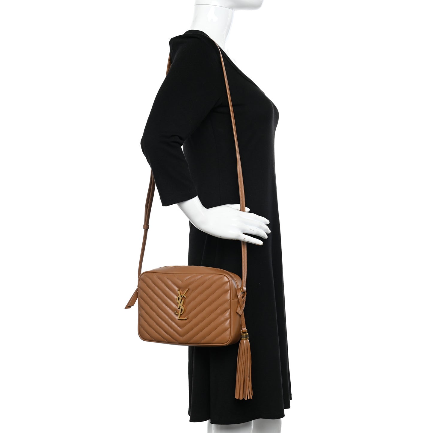 Calfskin Matelasse Monogram Lou Camera Bag Cinnamon