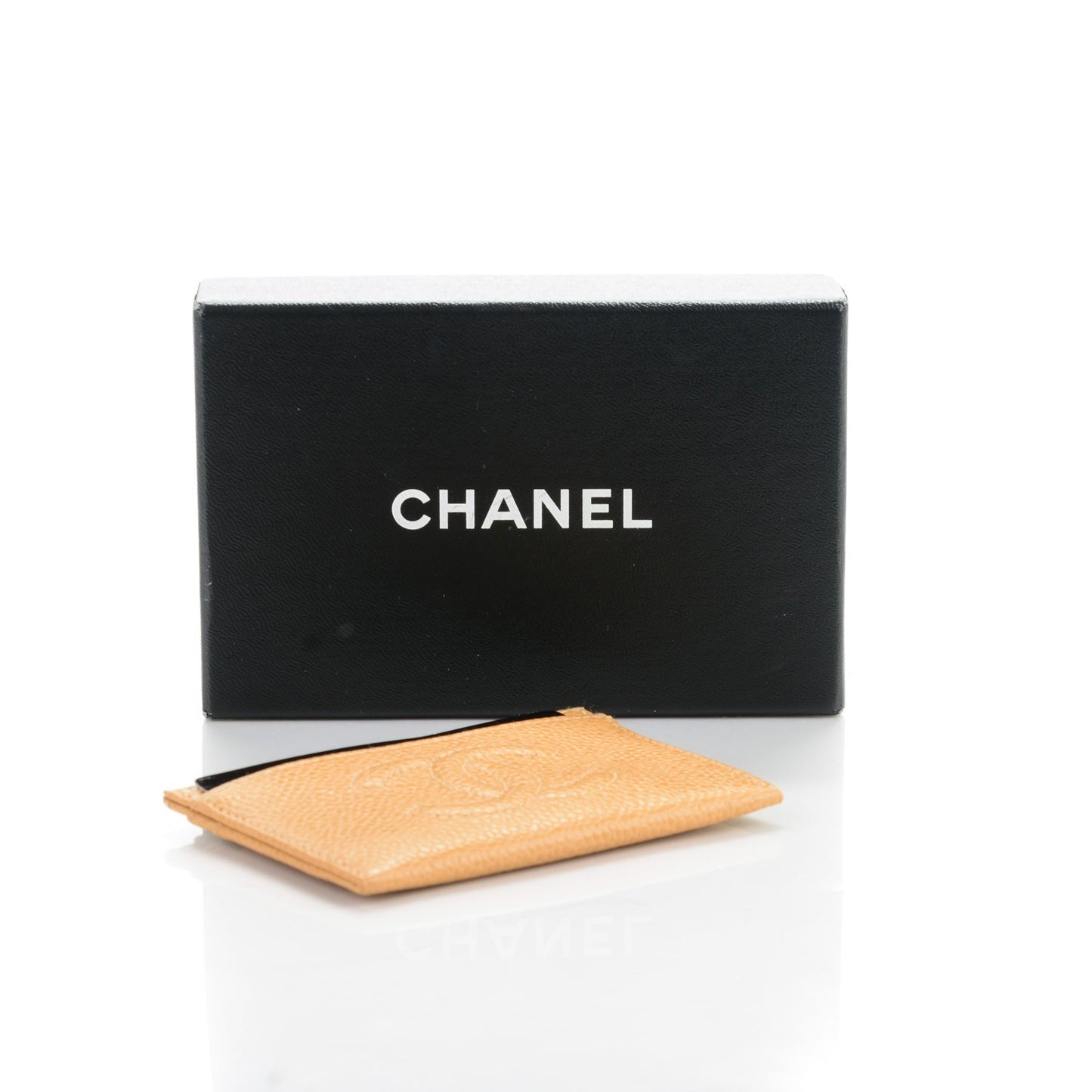 Caviar Timeless CC Card Holder Beige