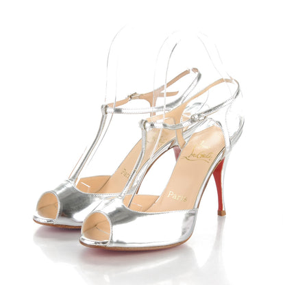 Christian Louboutin Specchio Ernesta 100 Pumps 36.5 Silver 3 of 6