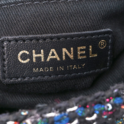 Chanel Tweed Sequin Mini Coco Handle Flap Black 6 of 13