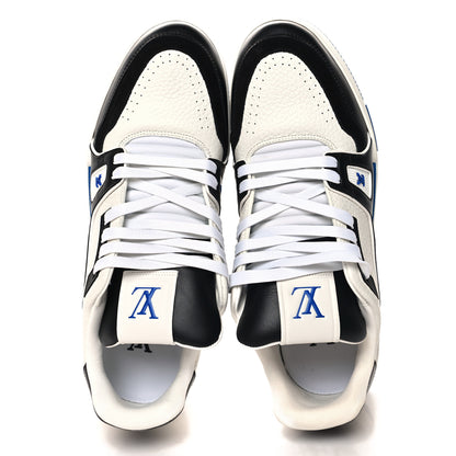 Louis Vuitton Calfskin Mens LV Trainer Maxi Sneakers 9 Blue 2 of 10