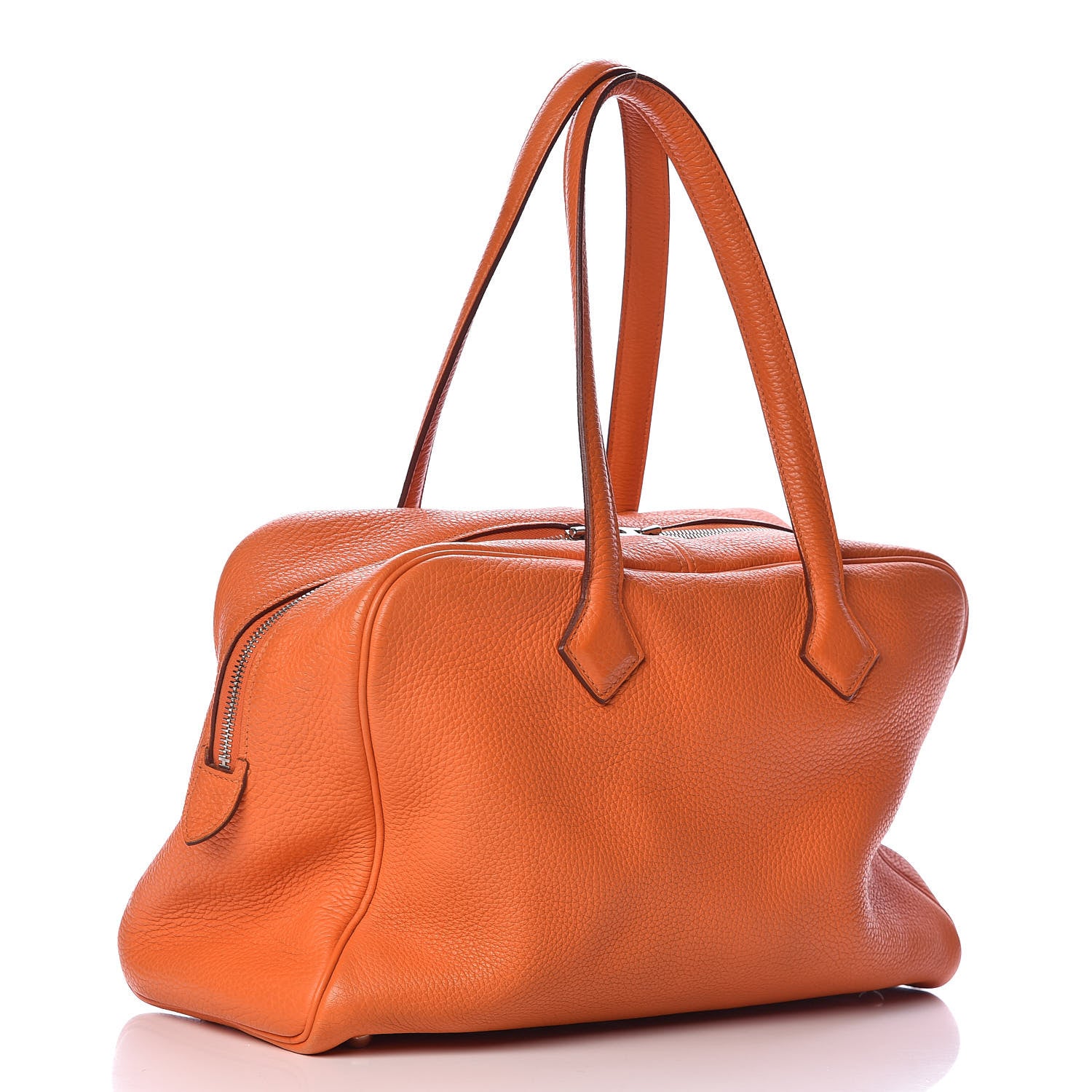 Hermes Taurillon Clemence Victoria II 35 Orange 3 of 10