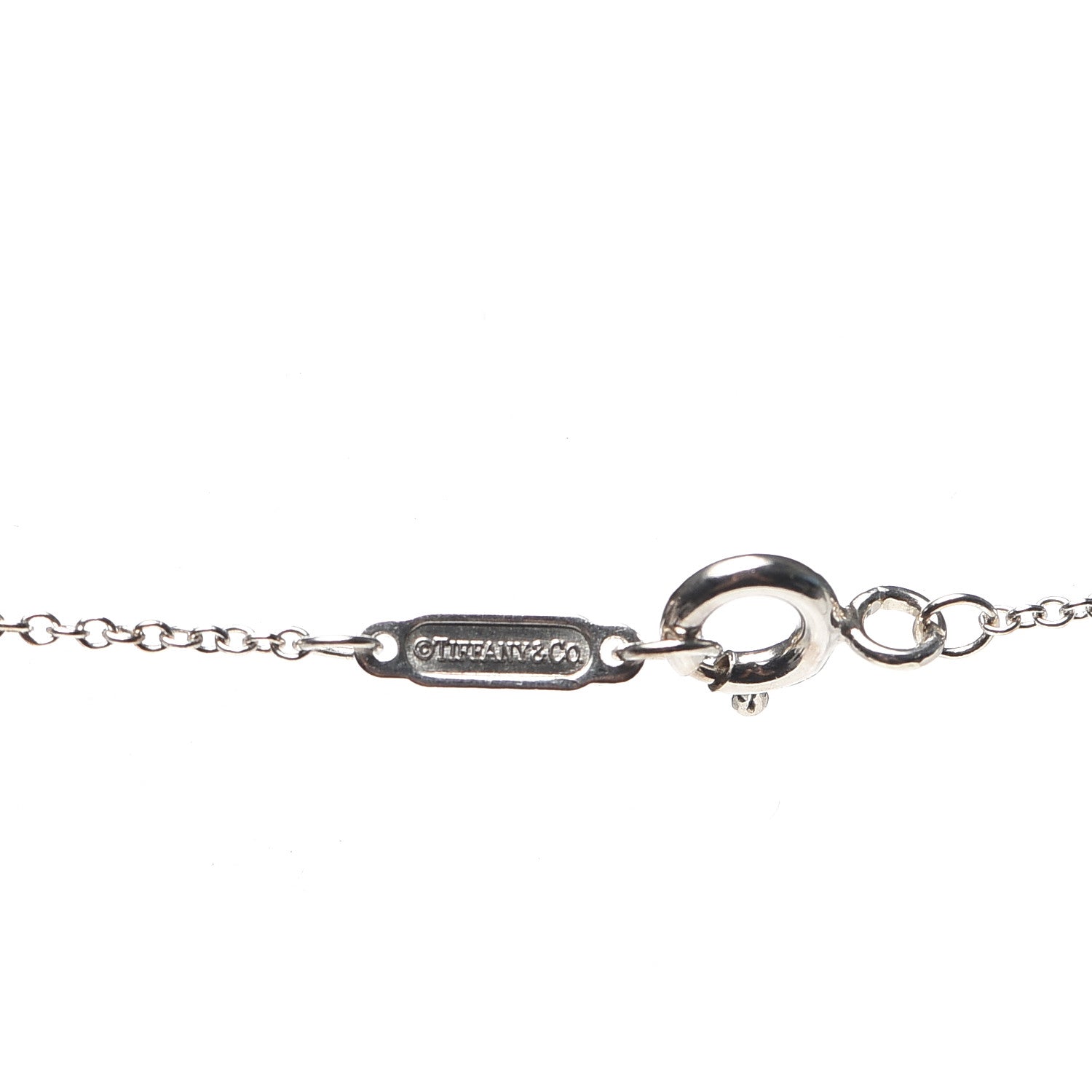 Tiffany Sterling Silver Enamel Heart Key Pendant Necklace Tiffany Blue 5 of 5
