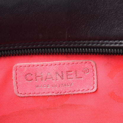 Chanel Calfskin Quilted Small Cambon Multipocket Reporter Black White 6 of 11