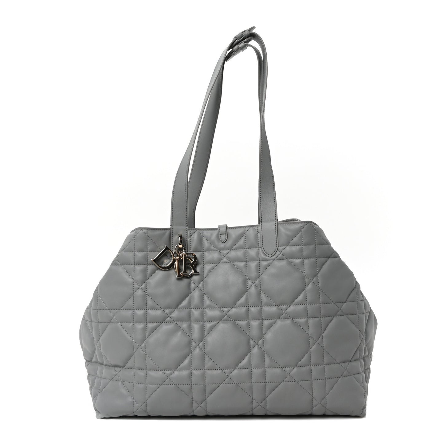 Calfskin Macrocannage Large Toujours Grey