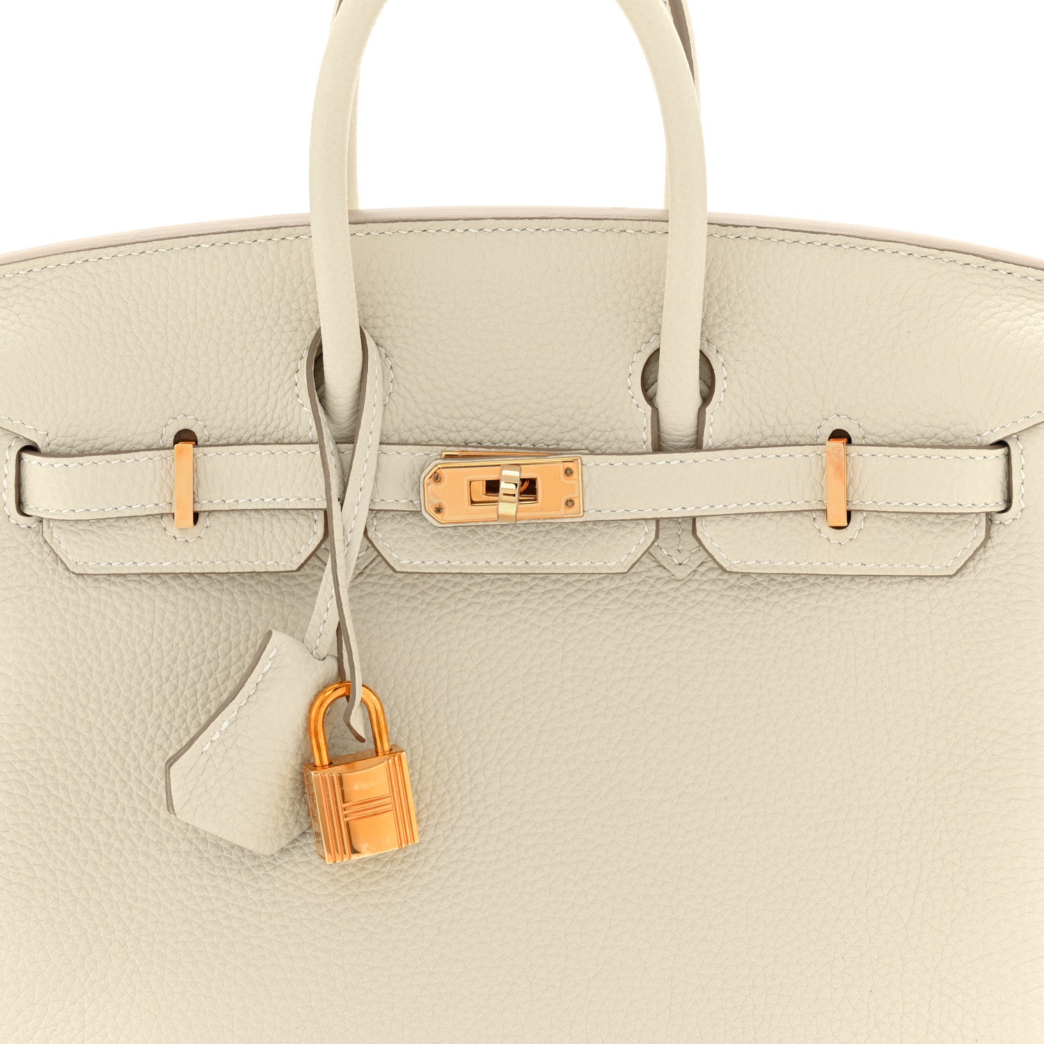 Hermes Togo Birkin 25 Craie 8 of 11