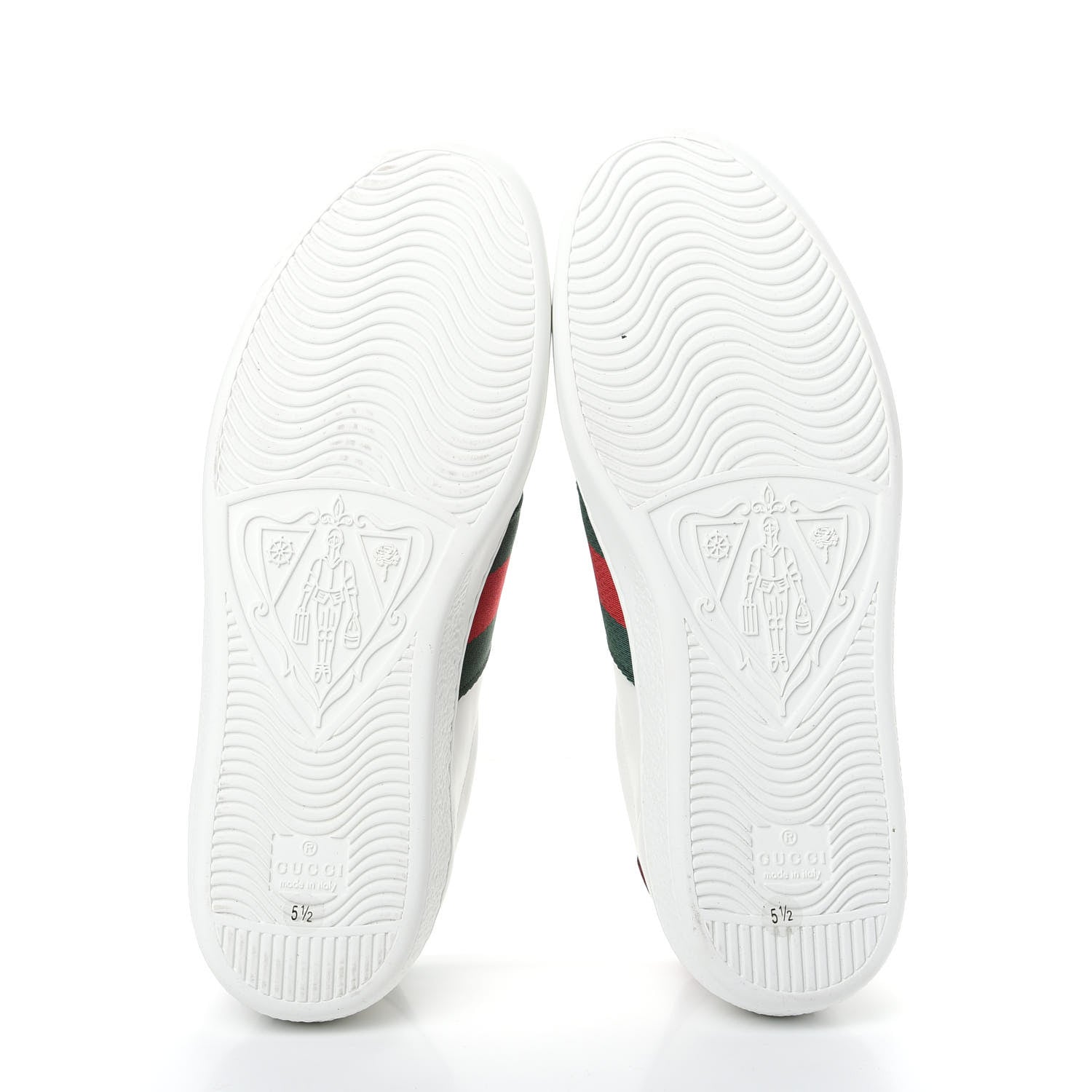 Gucci Calfskin Web Mens Gucci Band Ace Sneakers 5.5 White 6 of 11