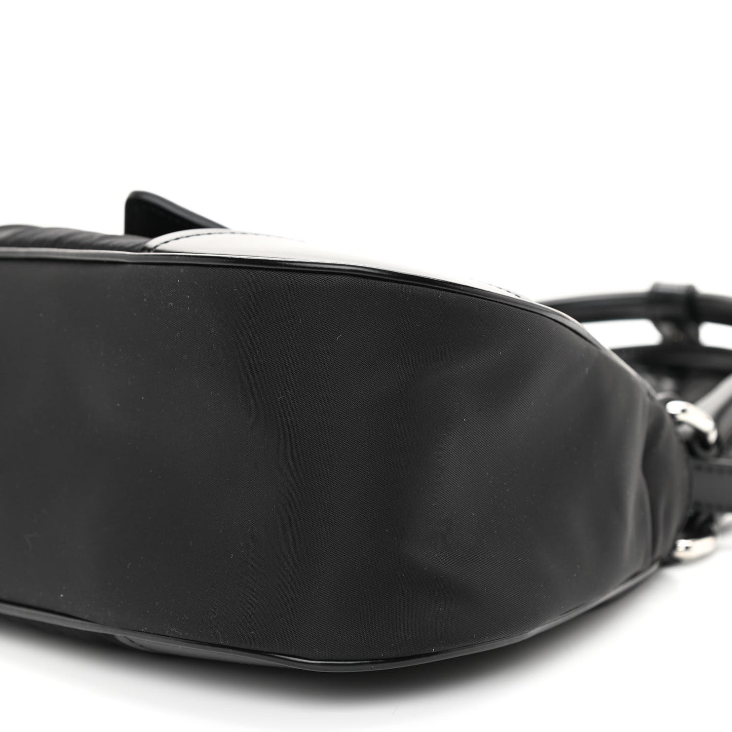 Re-Nylon Spazzolato Re-Edition 2002 Moon Bag Black