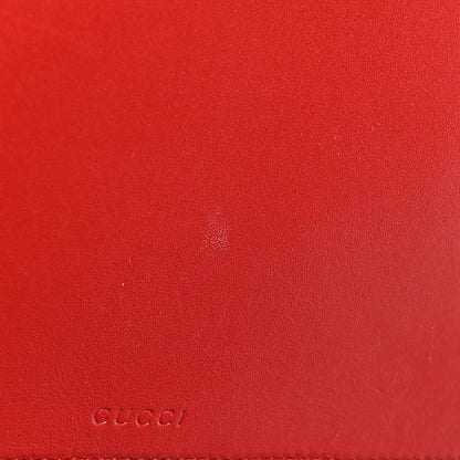 Gucci GG Supreme Monogram Bosco Patch Zip Pouch Beige Malva Hibiscus Red 9 of 9
