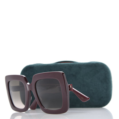 Gucci Acetate Oversize Sunglasses GG0328S Red 8 of 8