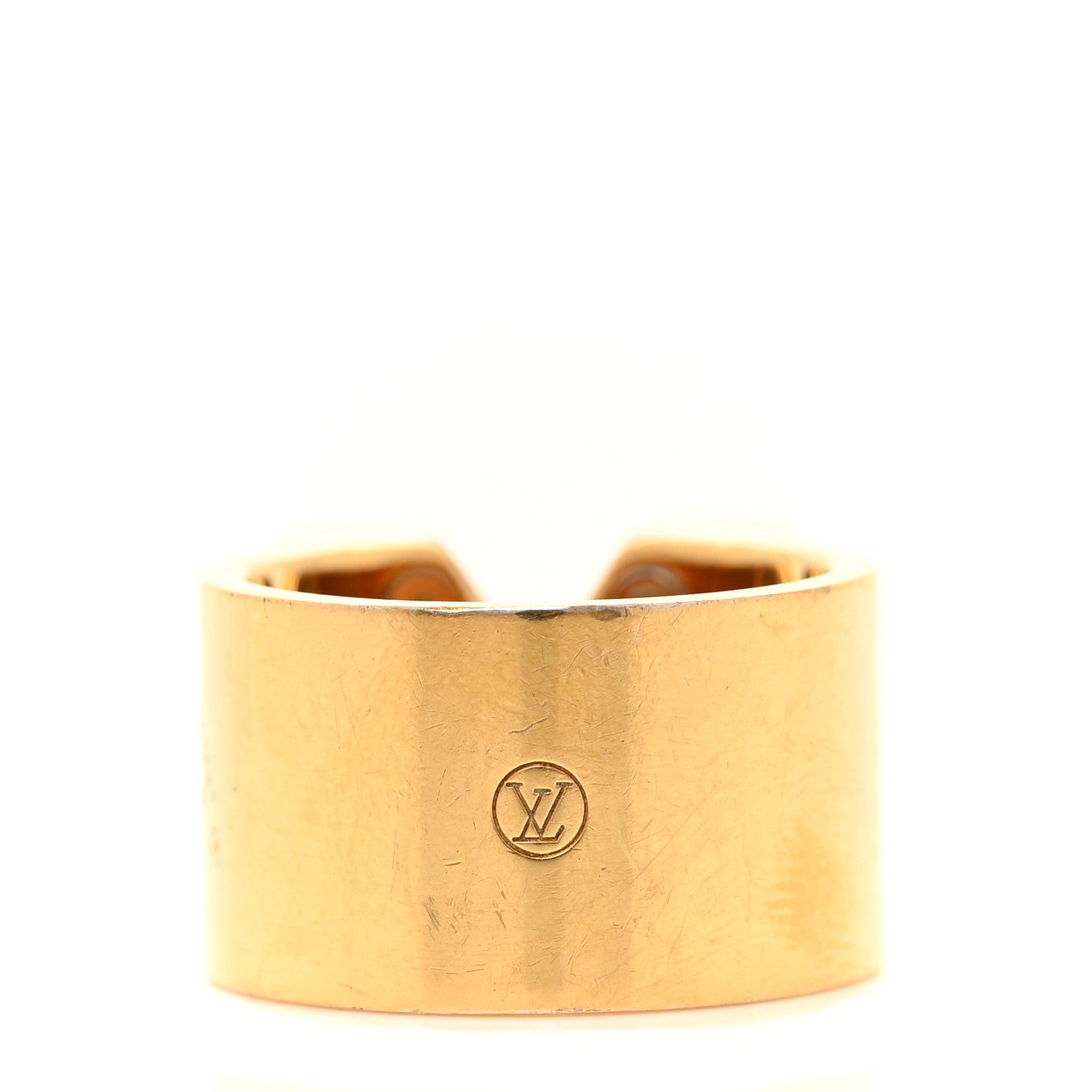 Louis Vuitton Brass Essential V Ring L Gold Silver 3 of 4