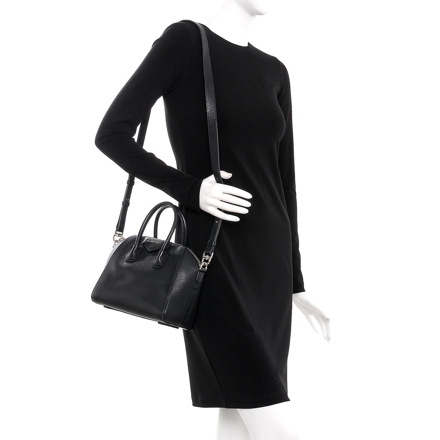 Sugar Goatskin Mini Antigona Black
