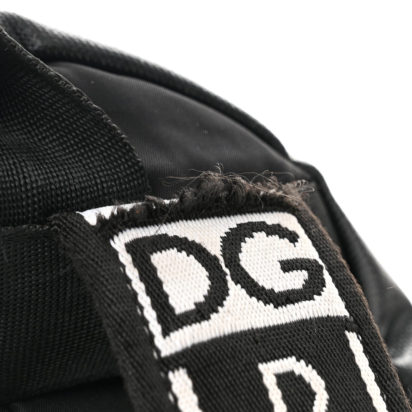 Calfskin Coated Canvas Vulcano Backpack Black