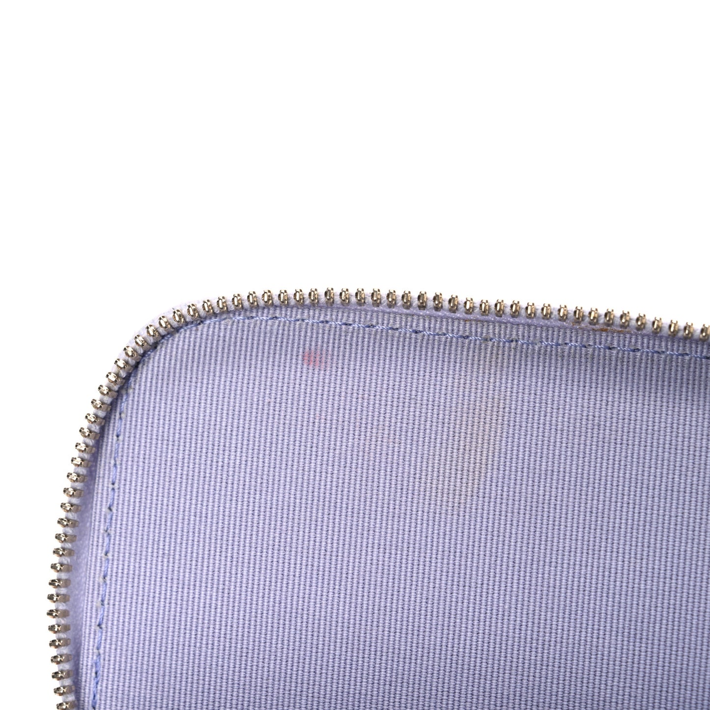 Lambskin Quilted Top Handle Mini Vanity Case With Chain Lilac