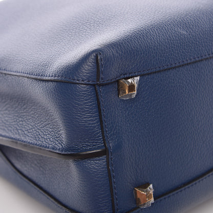 MCM Grained Calfskin Large Milla Hobo Navy Blue 13 of 13