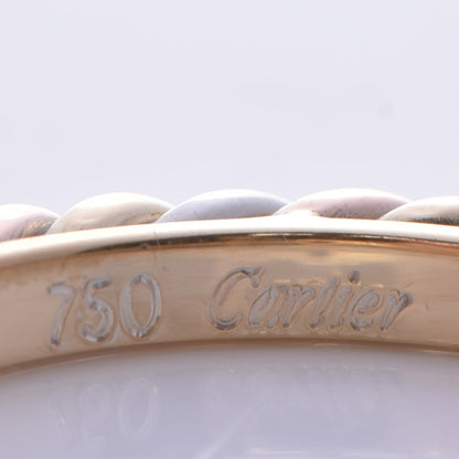 Cartier 18K Pink Yellow White Gold Ruby 2mm Cable Twist Ring 53 6.25 6 of 6