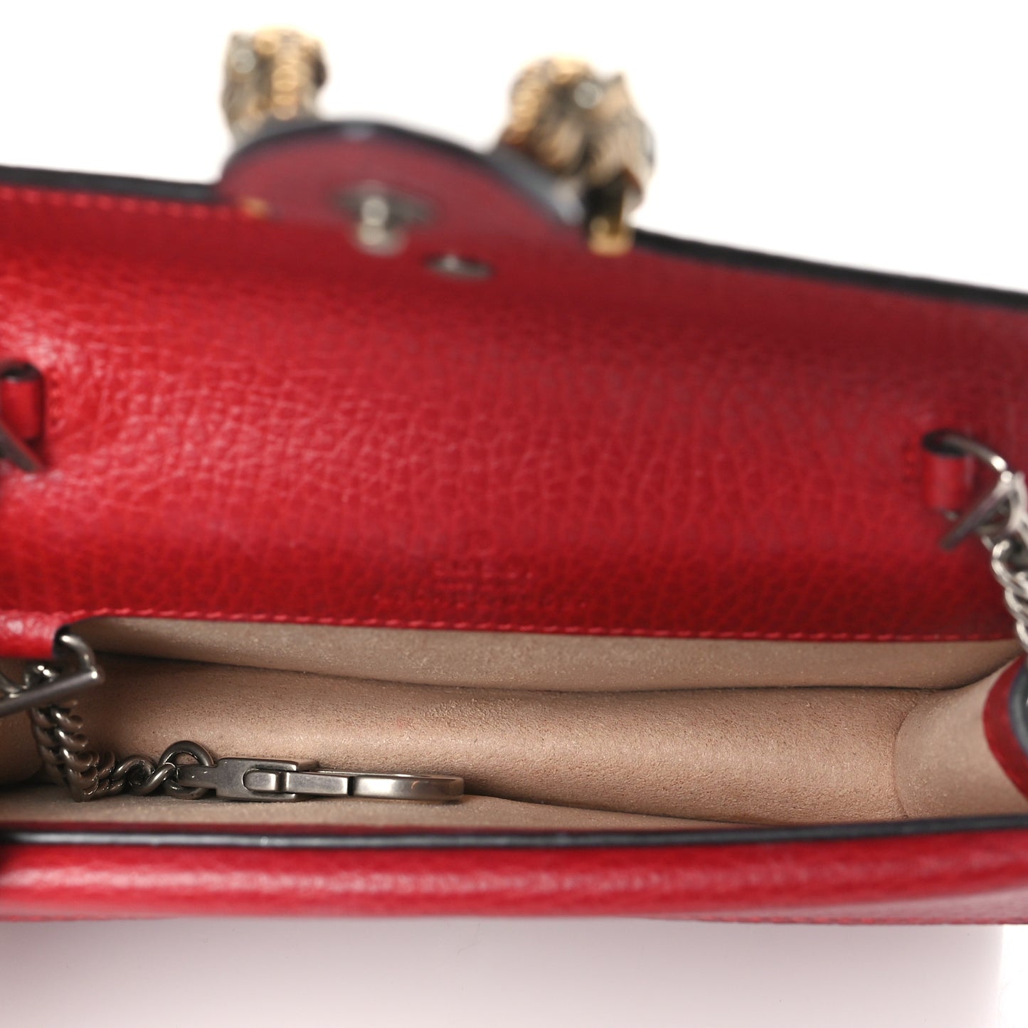 Calfskin Super Mini Dionysus Shoulder Bag Hibiscus Red