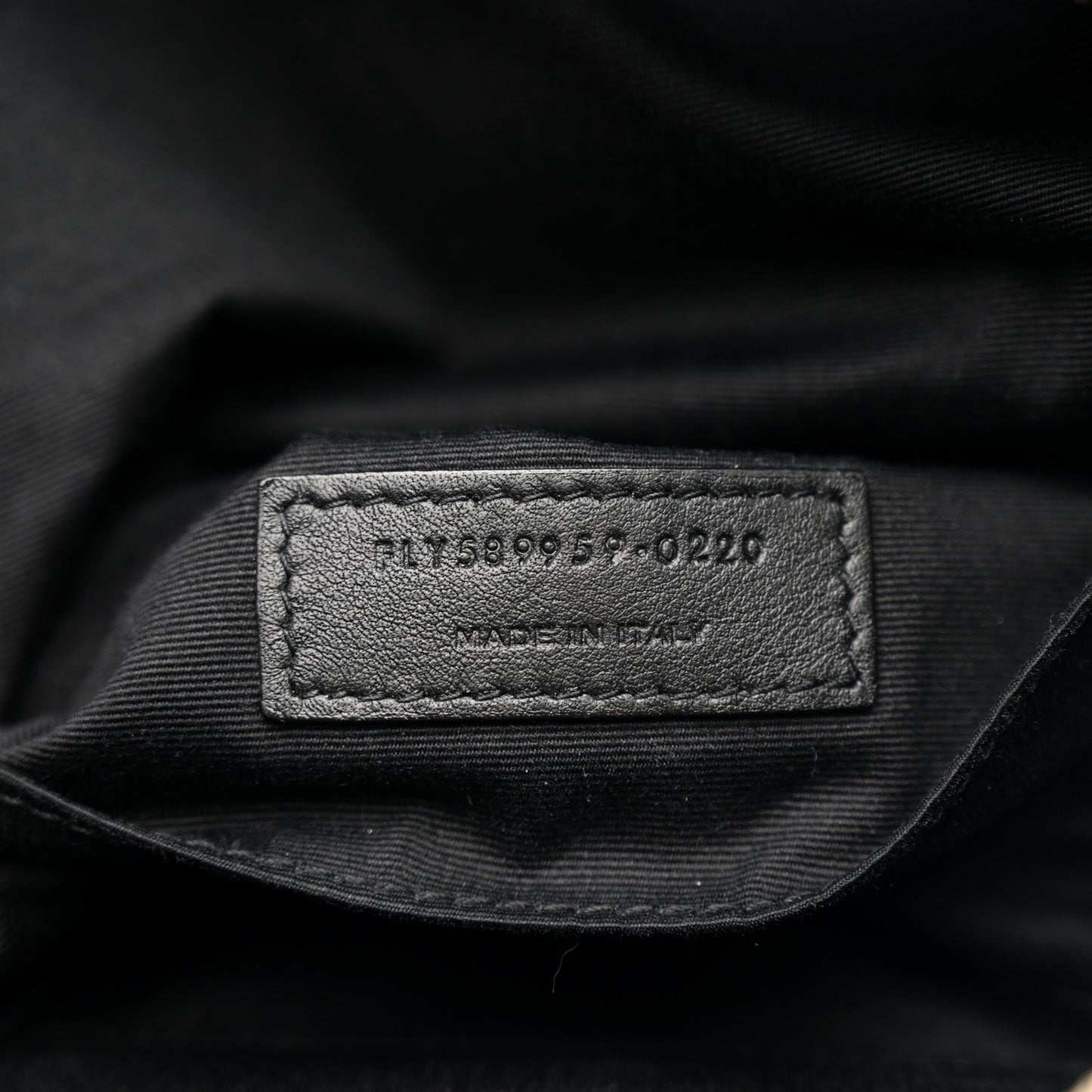 Grain De Poudre Monogram Belt Bag Black