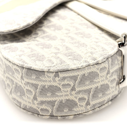 Christian Dior Oblique Mini Saddle Bag With Strap Latte Grey 8 of 9