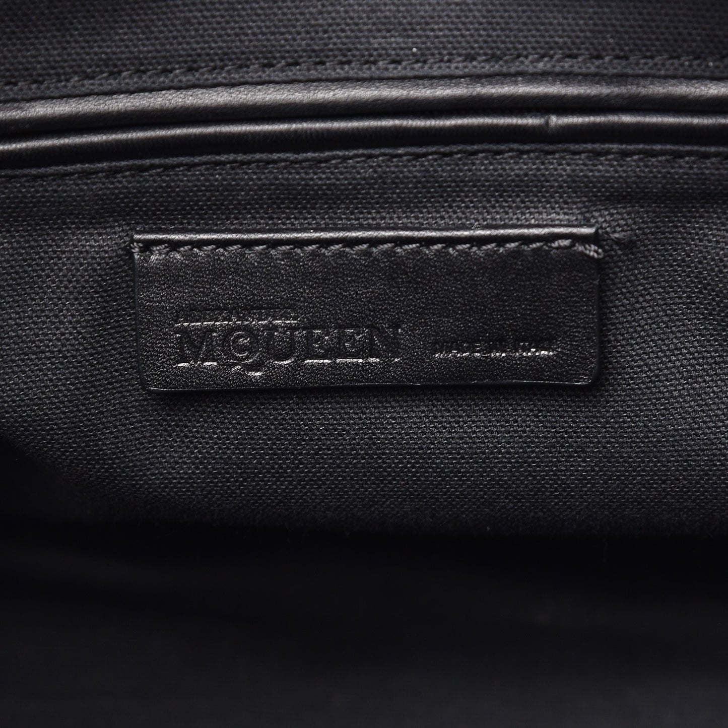 Calfskin Small Studded Padlock Zip Around Tote Black