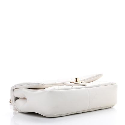 Chanel Lambskin Quilted Resin Bi-Color Chain Flap Bag White 4 of 13