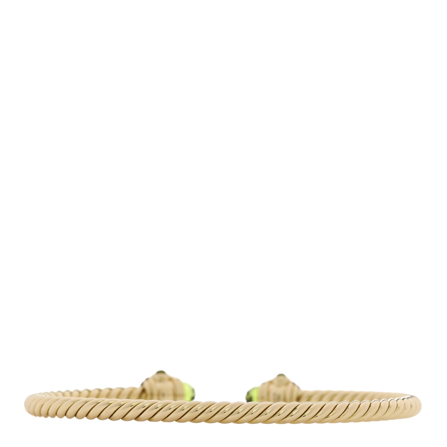 18K Yellow Gold Peridot 3.5mm Renaissance Bracelet