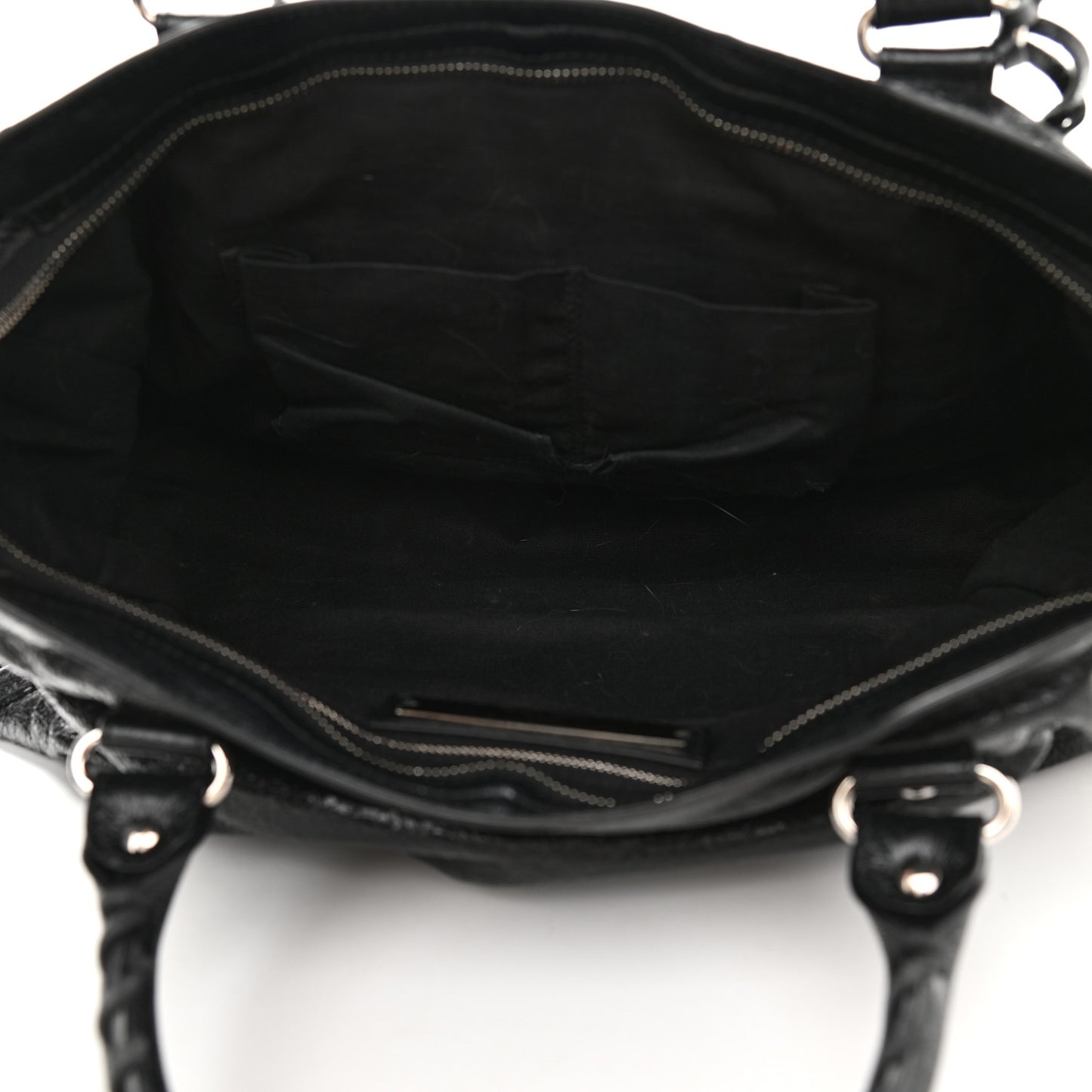 Agneau Classic Silver Hardware City Black