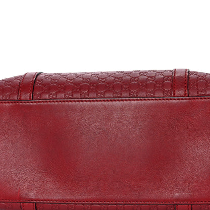 Gucci Soft Microguccissima Small Zippered Satchel Rosso 10 of 25