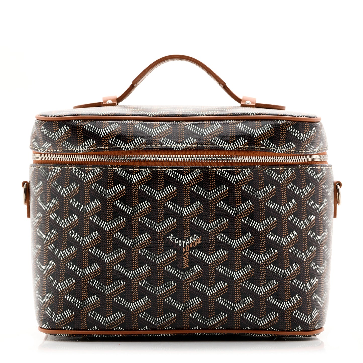 Goyardine Muse Vanity Case Black Gold