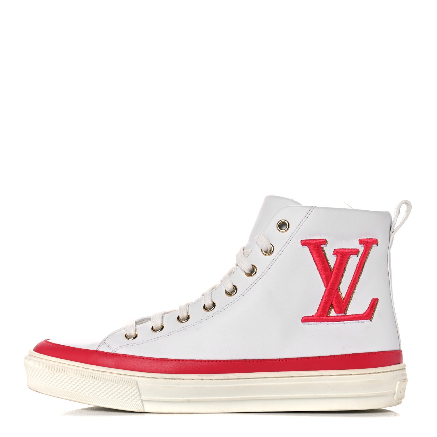 Louis Vuitton Calfskin LV Stellar Sneaker Boots 39 White Framboise 1 of 17