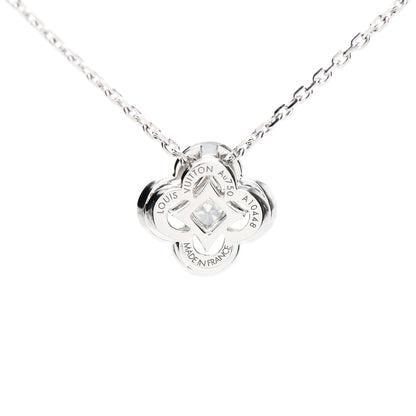 Louis Vuitton 18K White Gold Diamond Les Ardentes Pendant Necklace 4 of 6