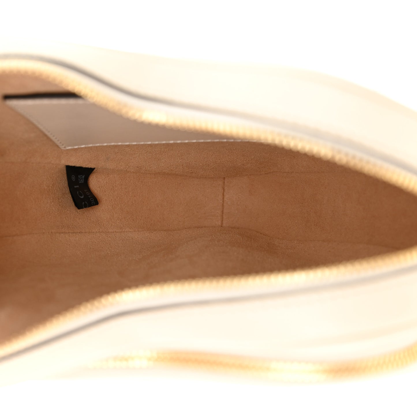 Calfskin Matelasse Diagonal Mini Interlocking G Heart Shoulder Bag White