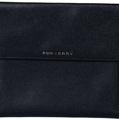 Burberry Grainy Calfskin Flap Pouch Black 8 of 10