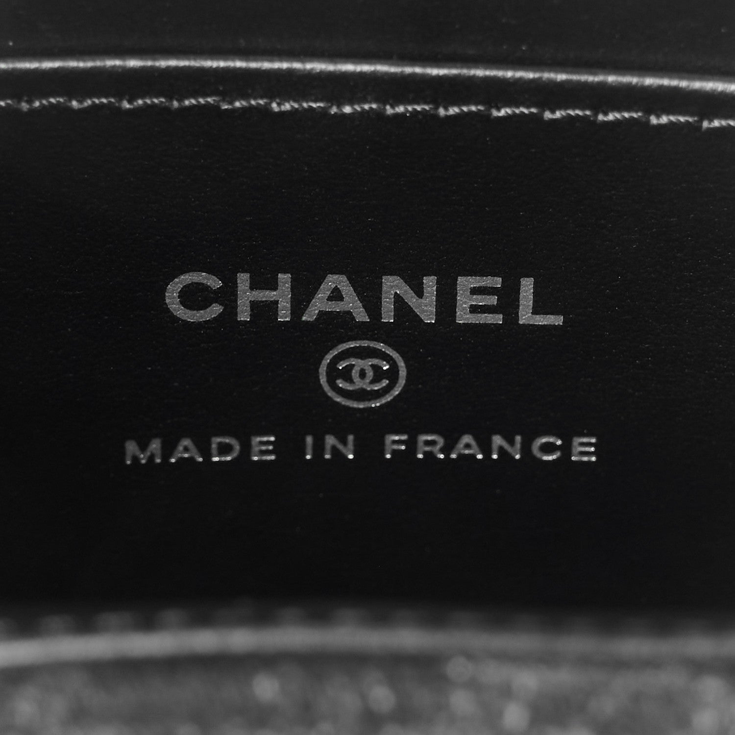 Chanel Printed Denim Quilted Mini Nano Kelly Shopper Black Grey 6 of 10
