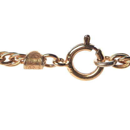 Chanel CC Short Chain Pendant Necklace Gold 4 of 4