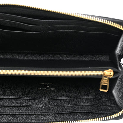 Louis Vuitton Empreinte Monogram Giant Clemence Wallet Black Beige 5 of 7